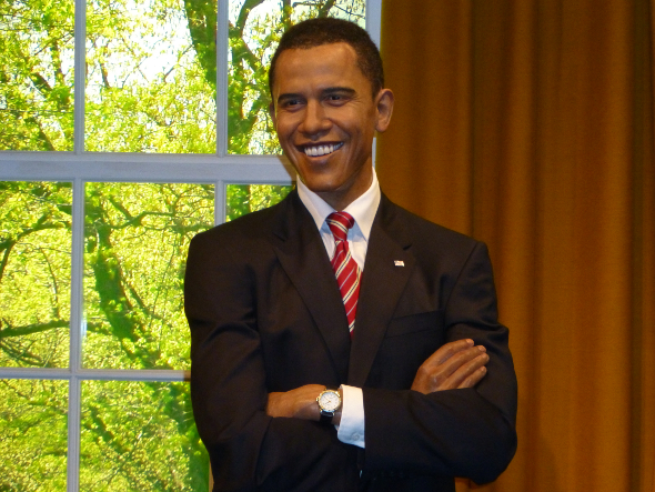 figura woskowa Barack Obama Madame Tussauds w Londynie